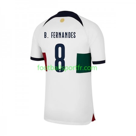 Tenue Portugal B.Fernandes 8 Exterieur World Cup 2022 Maillot de Foot